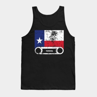 FJ40 Bezel with Texas Flag Tank Top